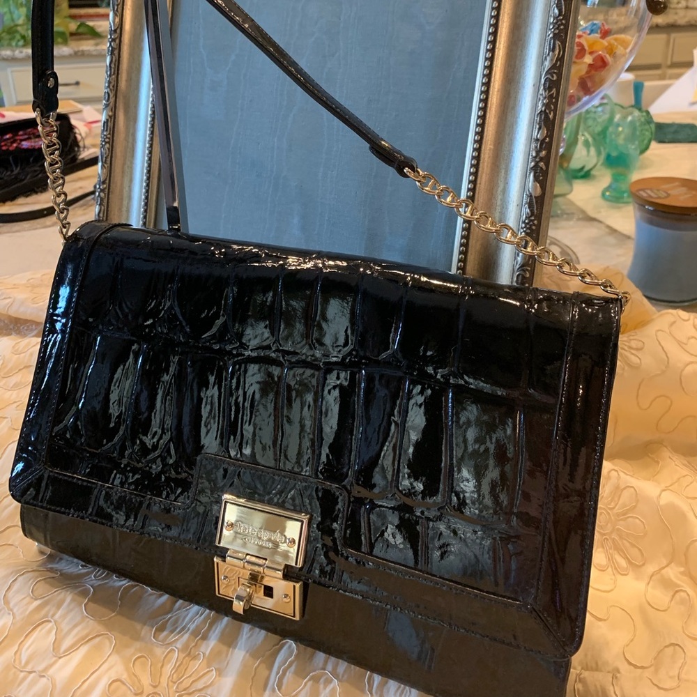 Kate Spade Black Patent Leather Handbag
